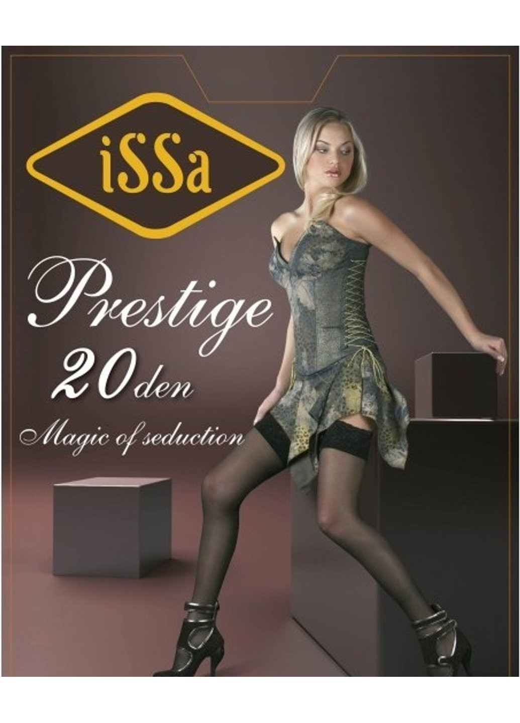 Колготки Prestige20 3/4 тілесний ISSA PLUS (254442147)