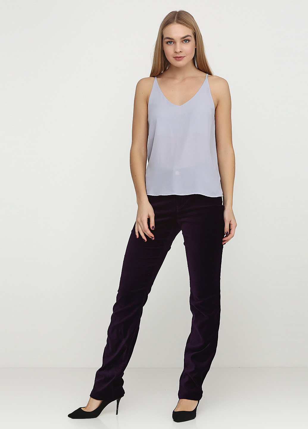 Фиолетовые кэжуал демисезонные брюки Ralph Lauren