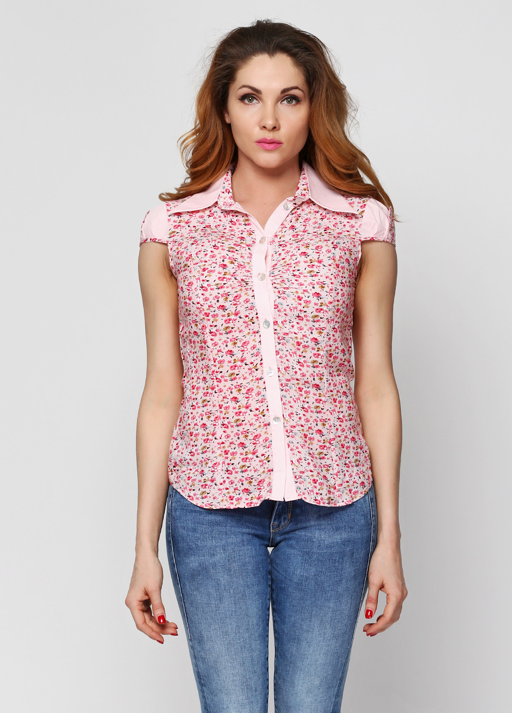 Рожева літня блуза Vestis