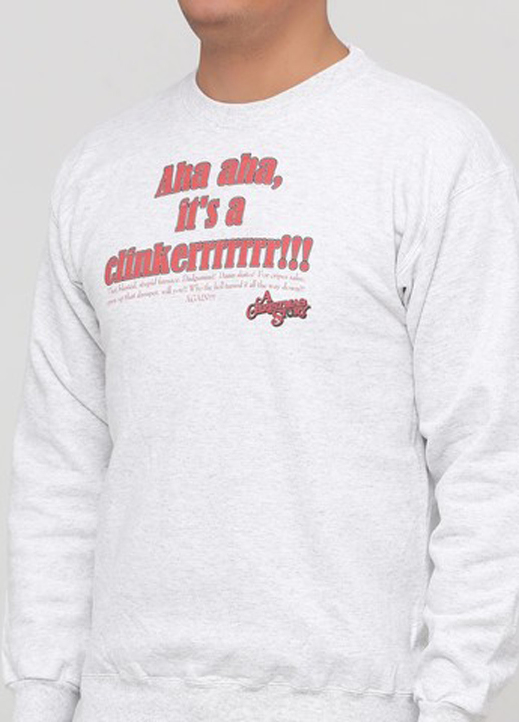 Світло-сірий світшот Hanes напис без декору (361960116)