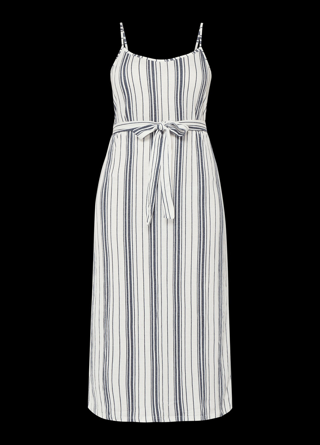 Белое кэжуал платье Pieces в полоску