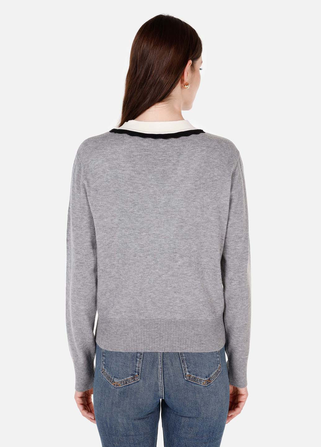 Сірий зимовий пуловер пуловер Colin's