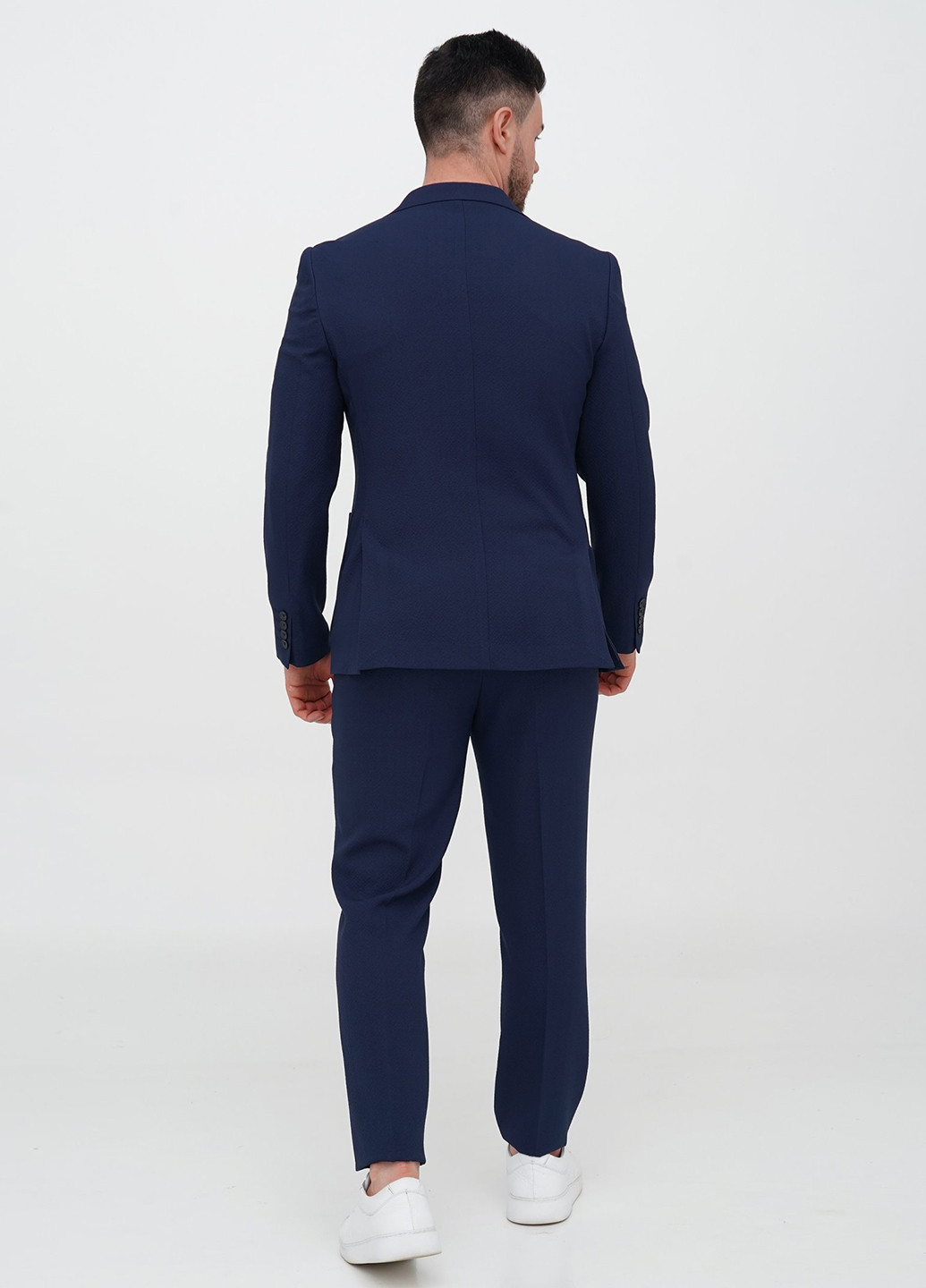 Синій демісезонний костюм (піджак, штани) брючний Trend Collection