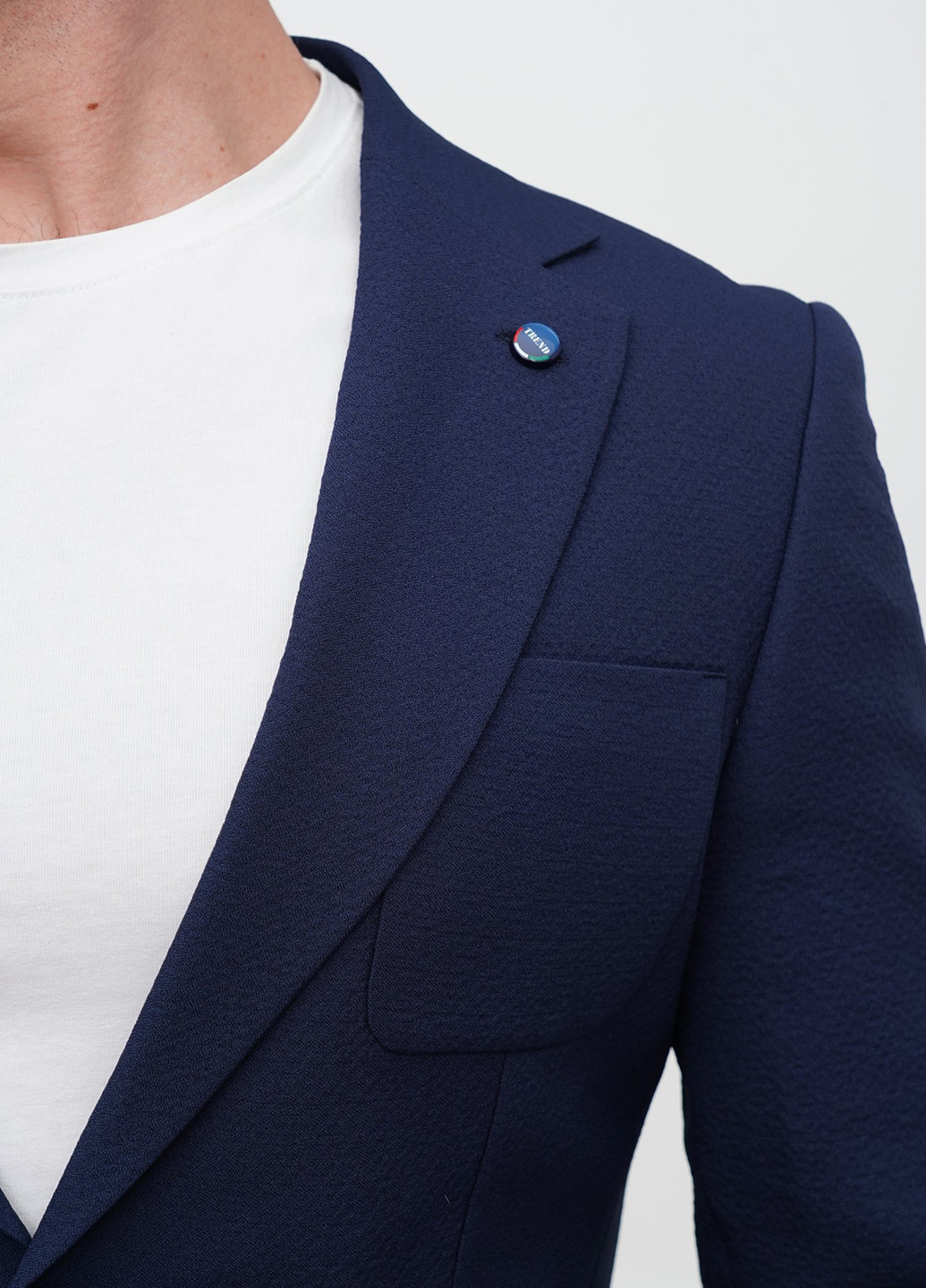 Синій демісезонний костюм (піджак, штани) брючний Trend Collection