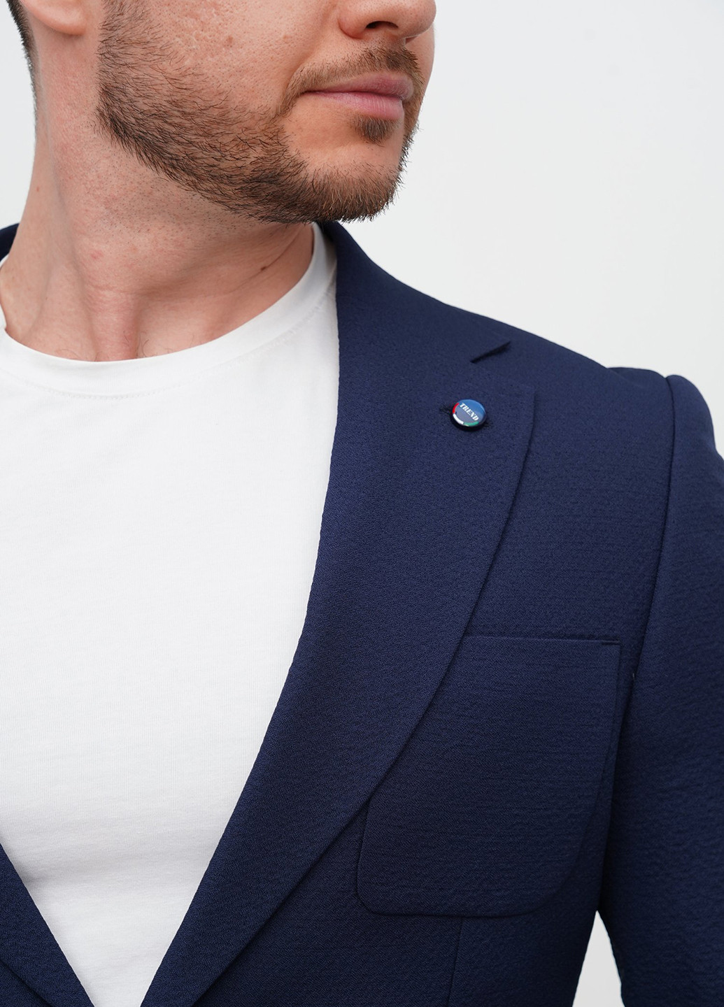 Синій демісезонний костюм (піджак, штани) брючний Trend Collection