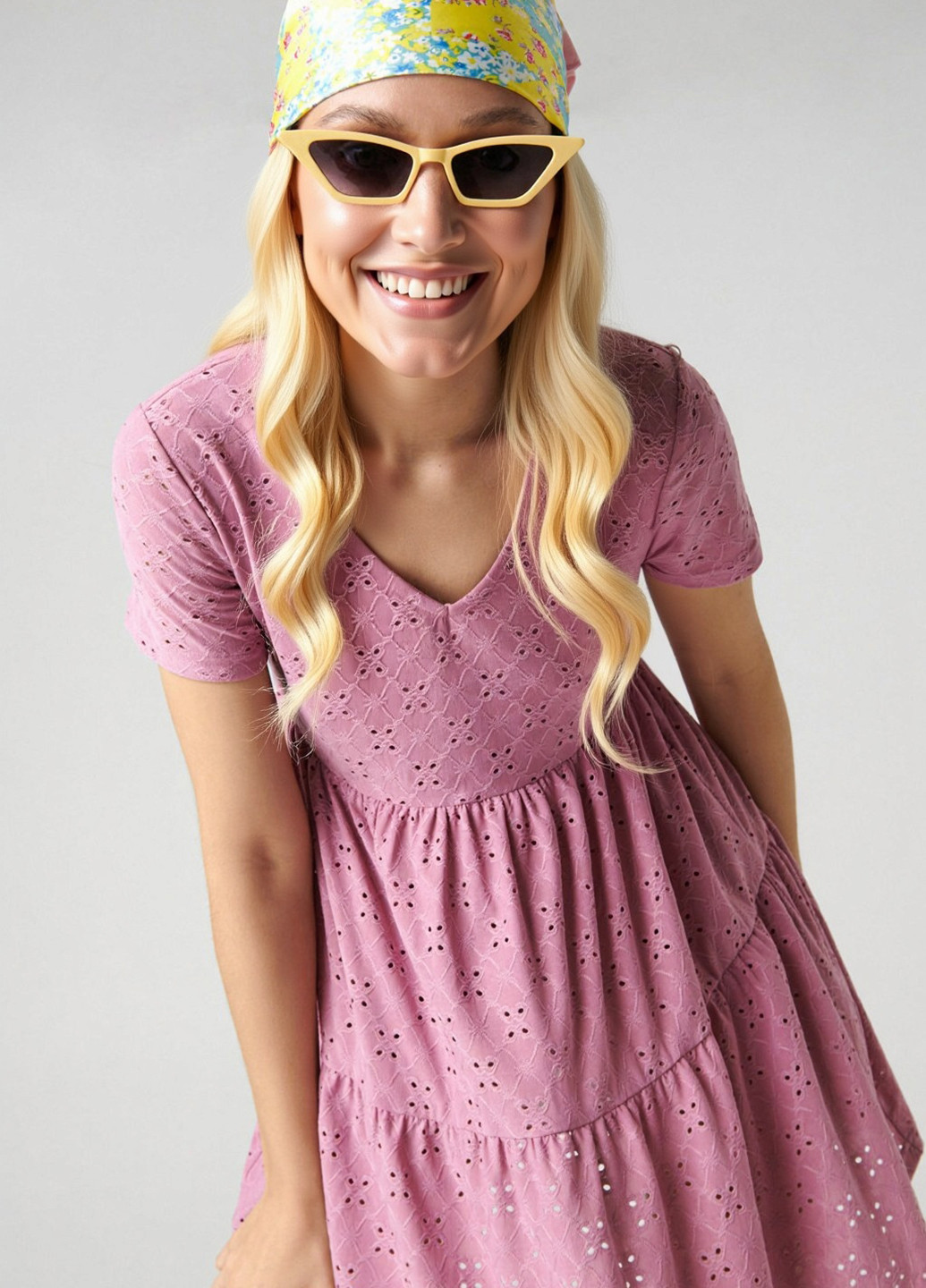 Рожева кежуал платье кльош Sinsay однотонна