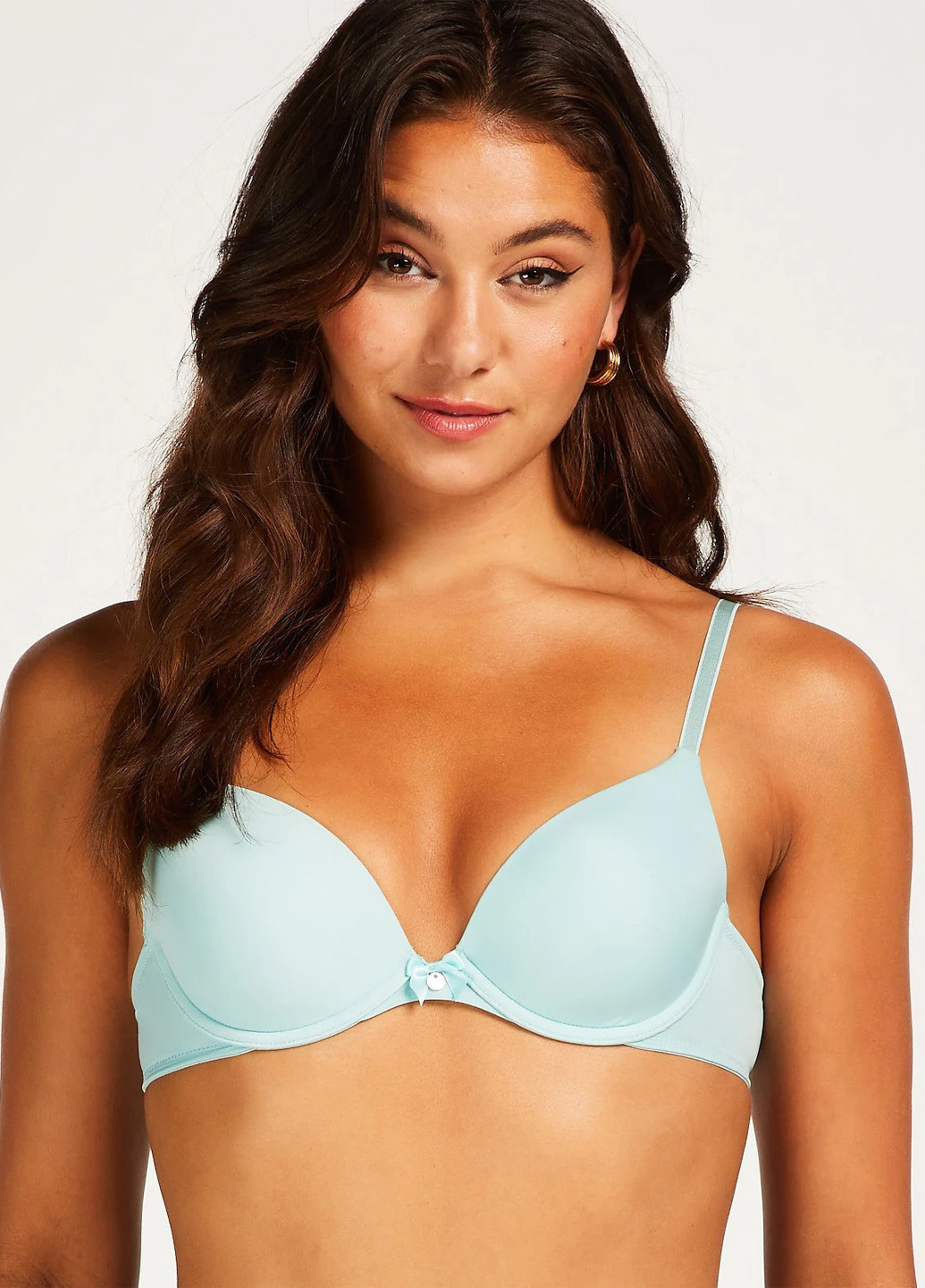 Светло-бирюзовый бюстгальтер Hunkemoller с косточками полиамид