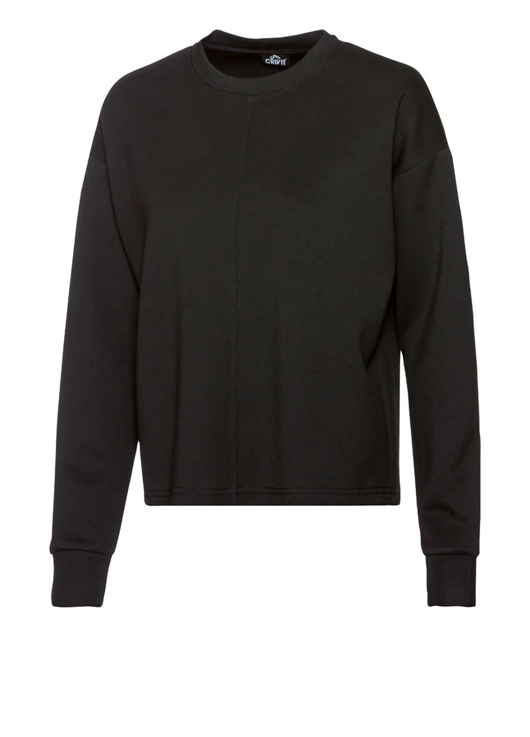 Чорний світшот Crivit однотонний без декору (371912874)