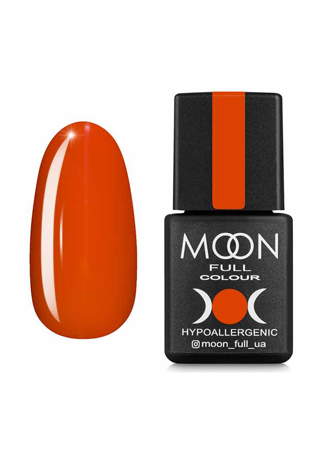 Гель-лак FULL color №615 (морковно-шафрановый), 8 мл Moon (184150714)