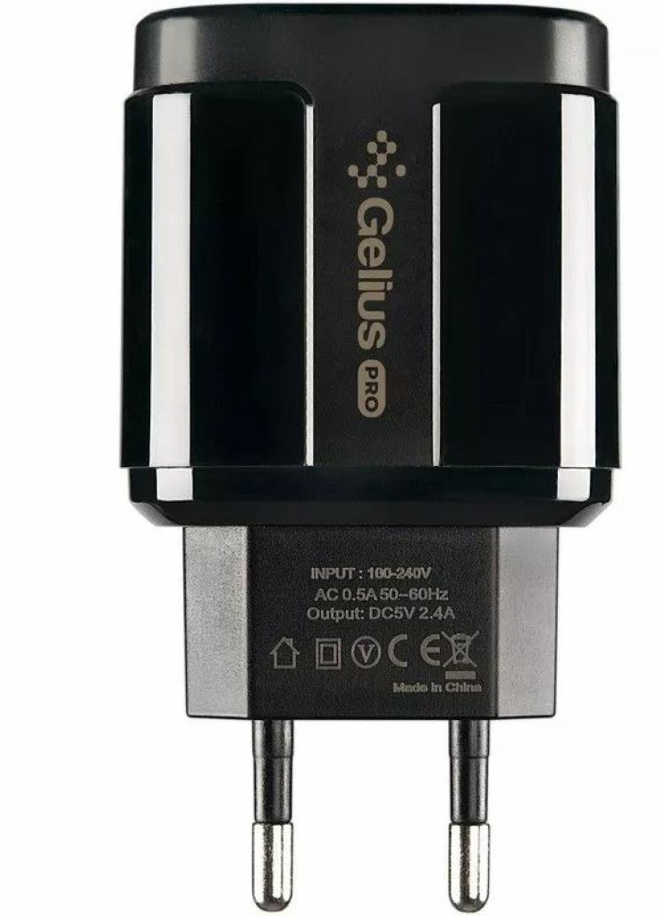 Зарядний пристрій Pro Avangard GP-HC06 2USB 2.4A Black (00000075590) Gelius (216637887)