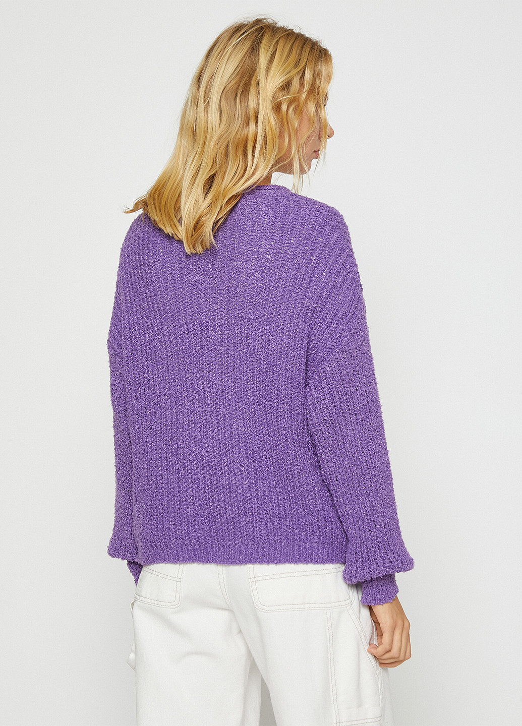 Сиреневый демисезонный пуловер пуловер KOTON