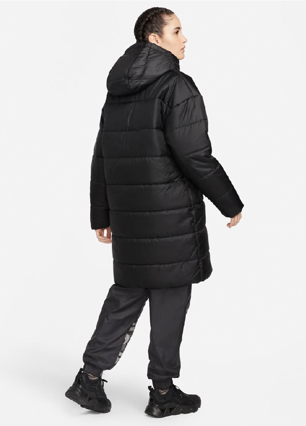 Черная демисезонная куртка dx1798-010 Nike W NSW SYN TF RPL HD PARKA