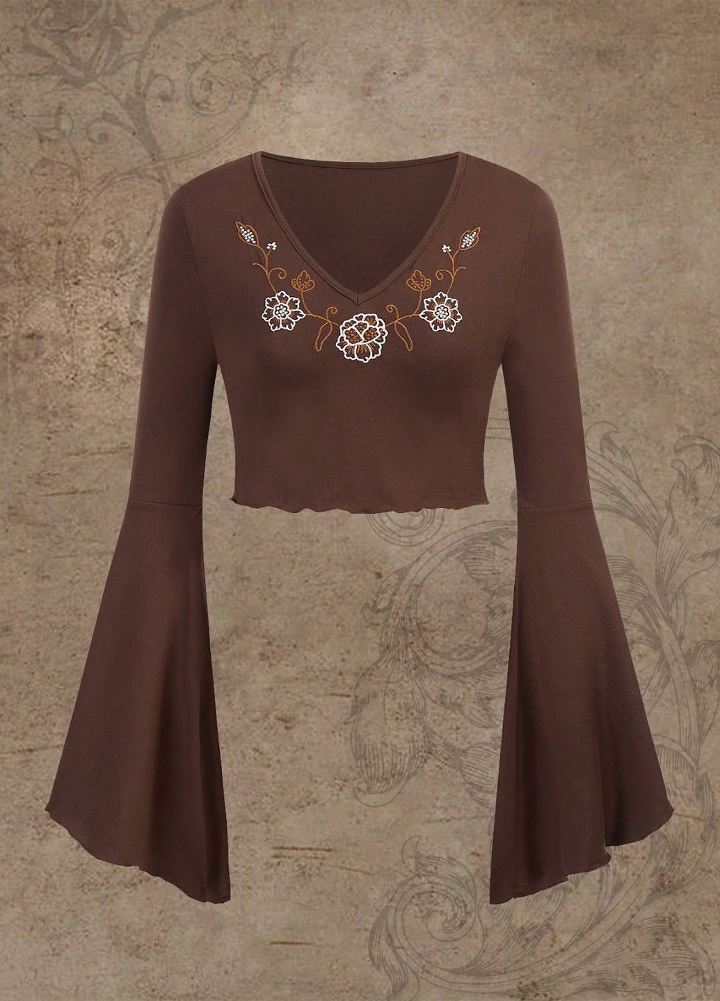 Коричневая топ SHEIN