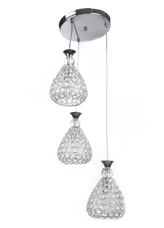 Люстра підвіс для натяжної стелі кришталева BR-01 375S/3 E27 Brille (253885868)