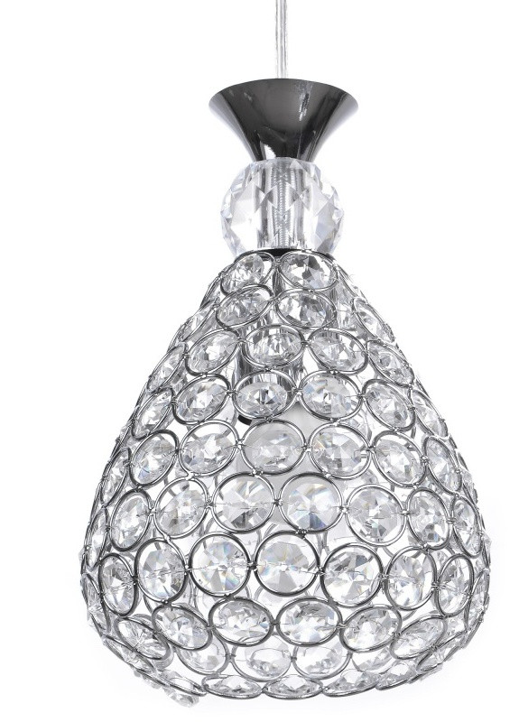 Люстра підвіс для натяжної стелі кришталева BR-01 375S/3 E27 Brille (253885868)