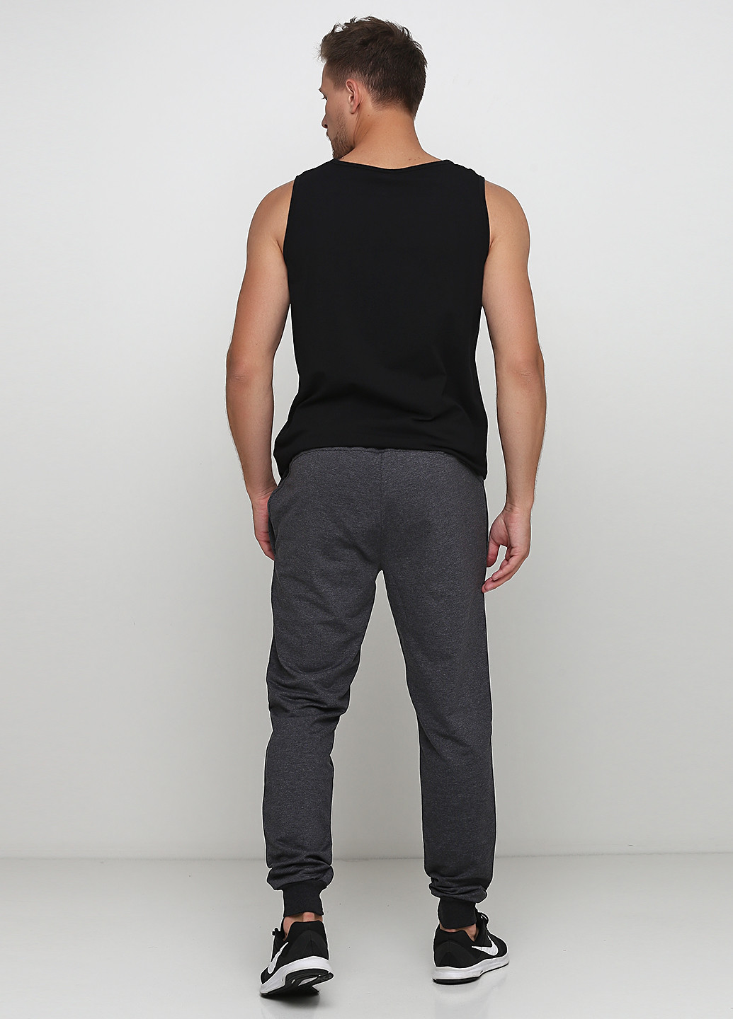 Темно-серые спортивные демисезонные джоггеры брюки Malta