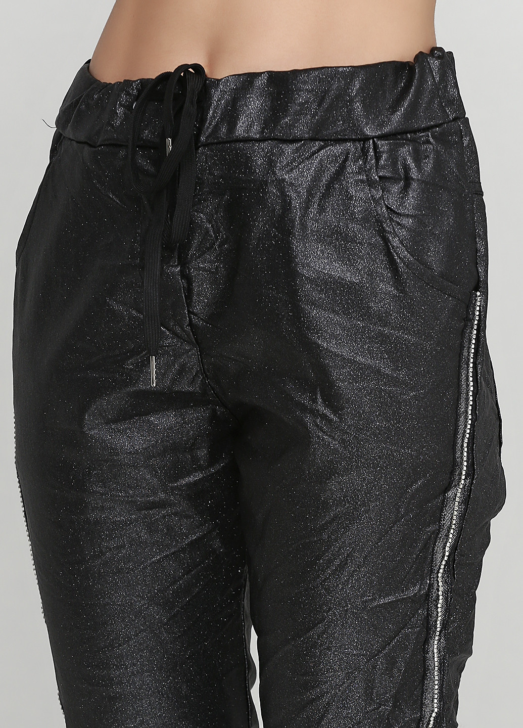Черные кэжуал демисезонные зауженные брюки New Collection