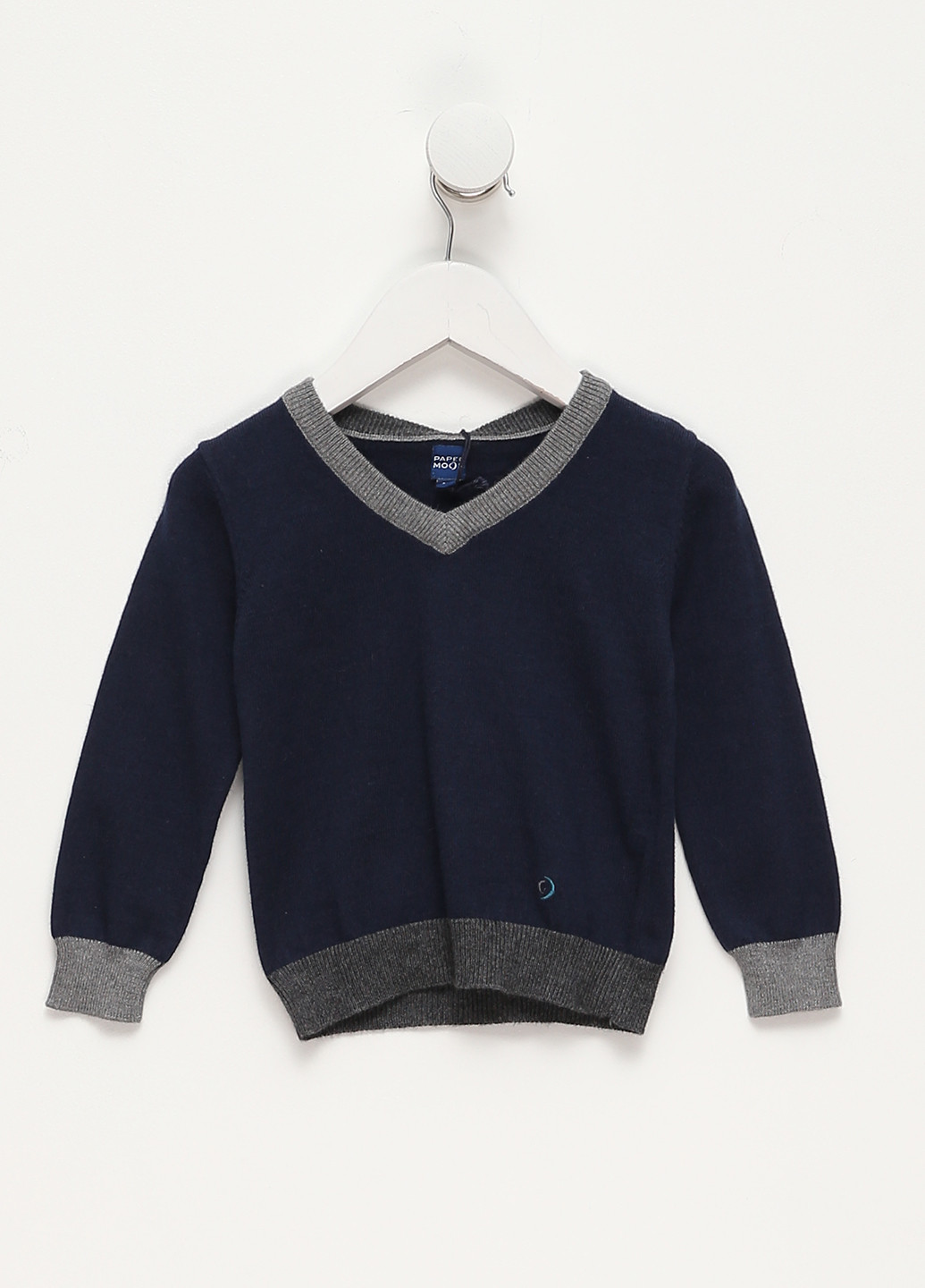 Темно-синий демисезонный пуловер пуловер Paper Moon