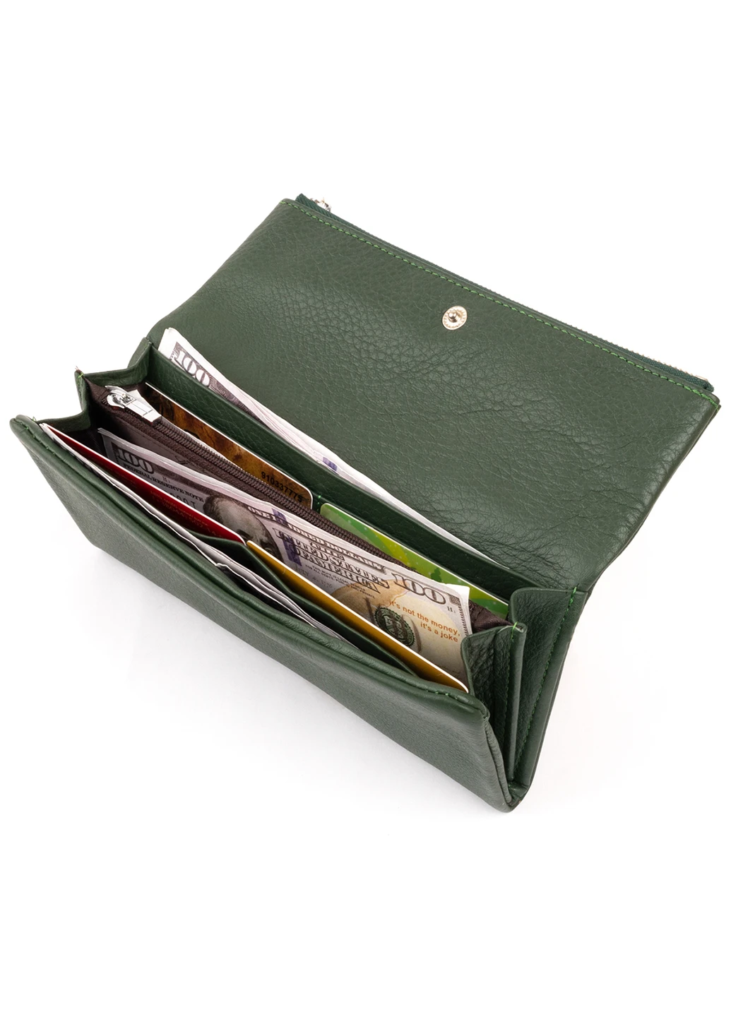 Жіночий шкіряний гаманець-клатч 18,5х9,8х2 см st leather (252128669)