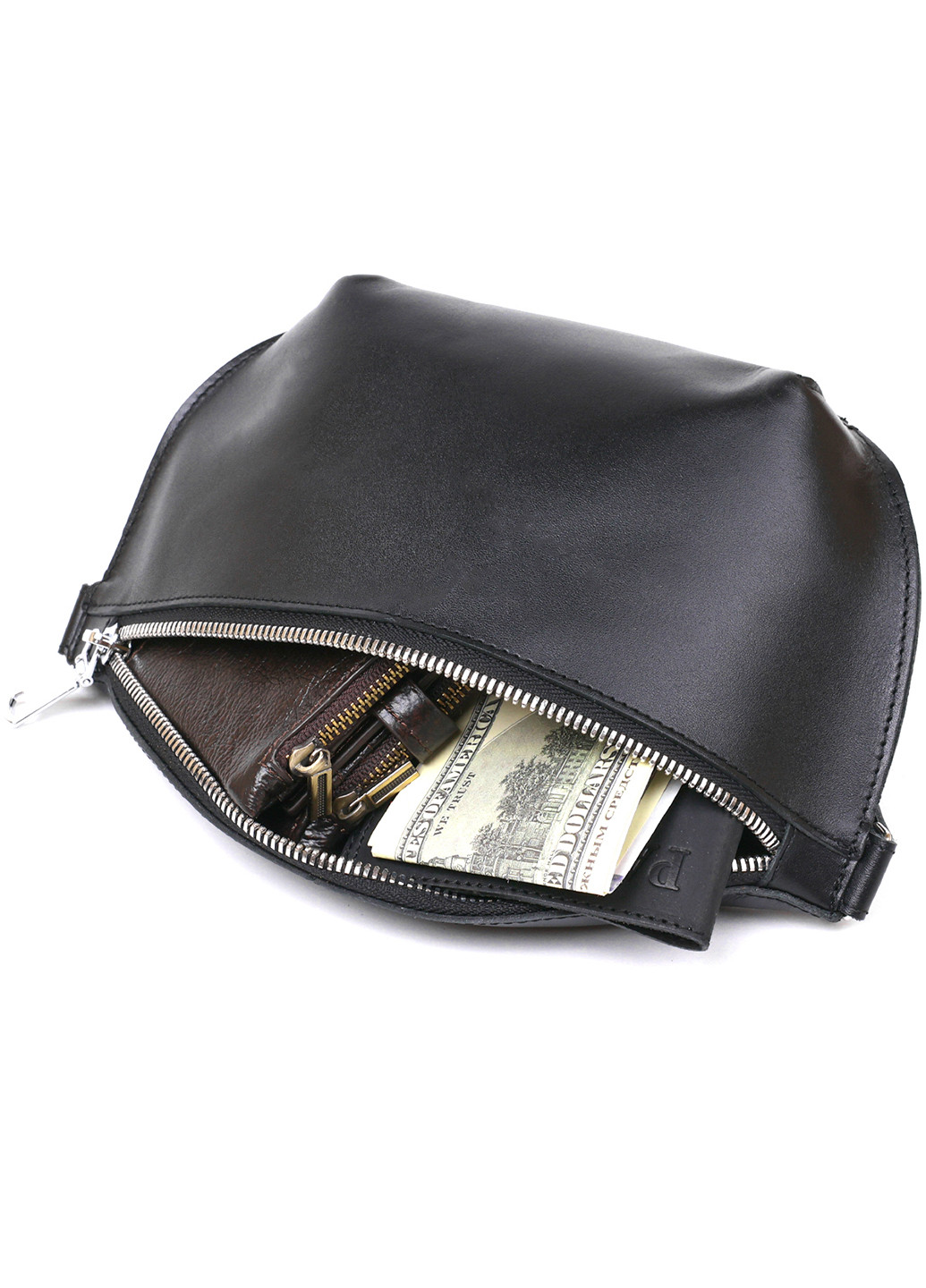 Женская кожаная бананка 23х13х5 см Shvigel (253490649)