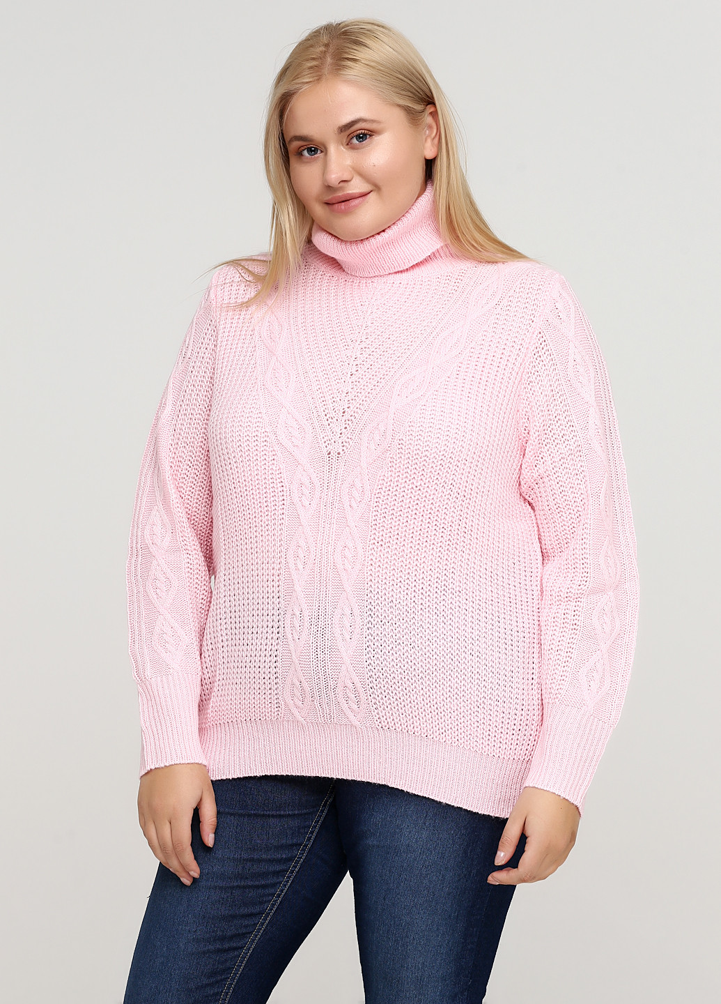 Світло-рожевий демісезонний светр William de Faye
