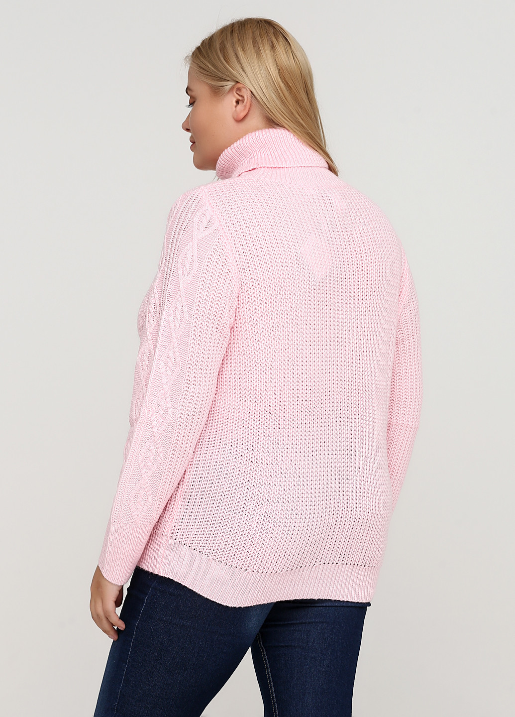 Светло-розовый демисезонный свитер William de Faye