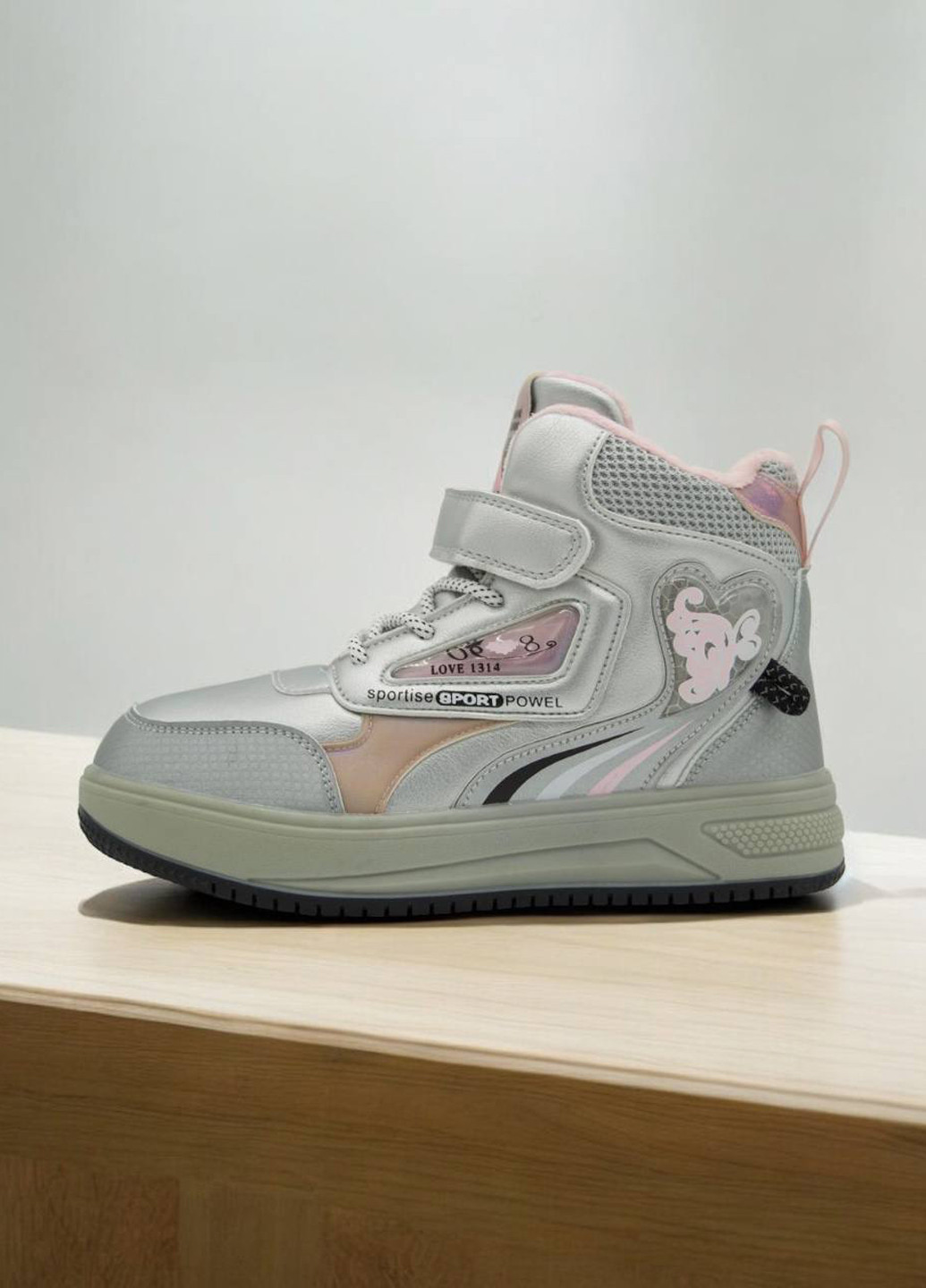 Серебряные кэжуал осенние ботинки Bessky