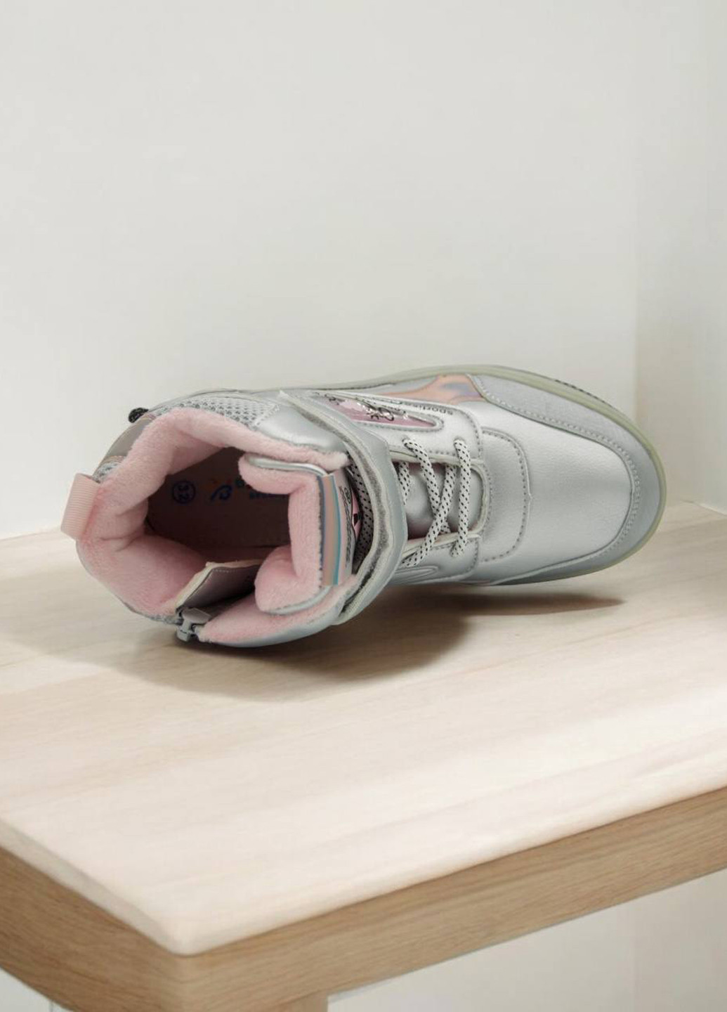 Серебряные кэжуал осенние ботинки Bessky