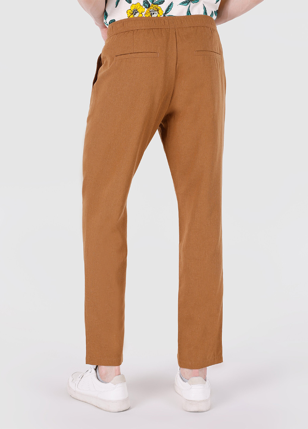 Светло-коричневые кэжуал демисезонные прямые брюки Colin's