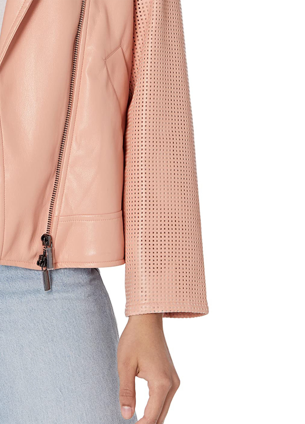 Розовая демисезонная куртка косуха Armani Exchange