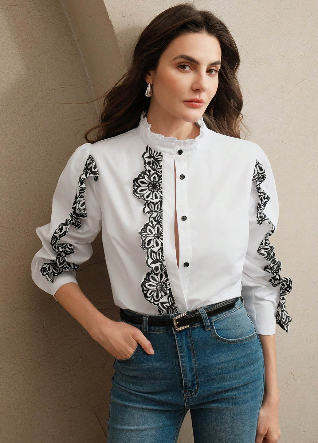 Белая блуза SHEIN