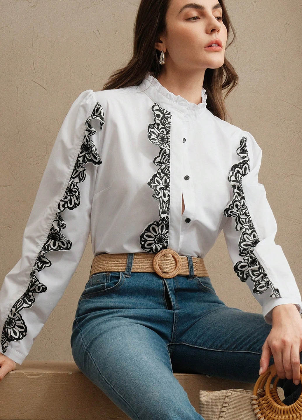 Белая блуза SHEIN