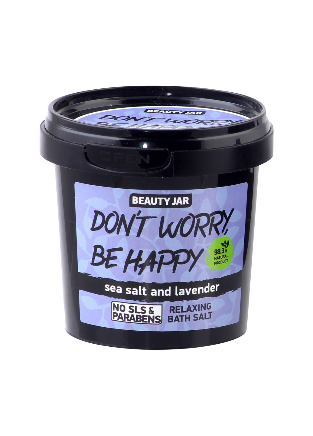 Пенистая соль для ванны Don't Worry Be Happy! 200 г Beauty Jar (252305851)