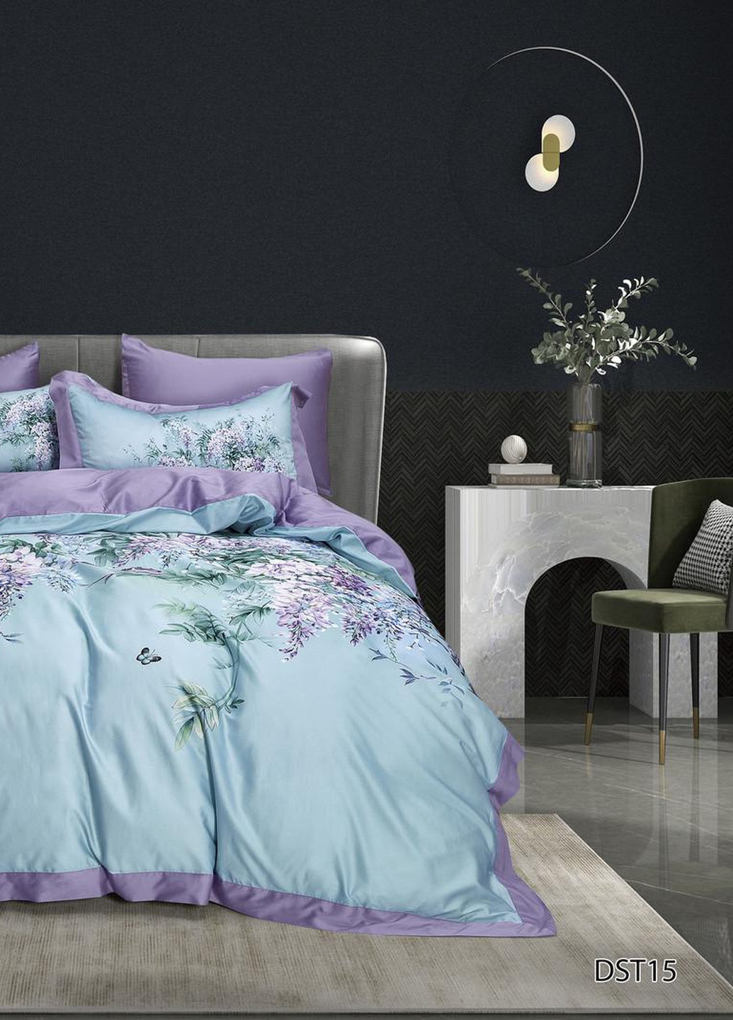 Постільна білизна сімейна єгипетська бавовна 155х210 см (DS15F) Vie Nouvelle Digital (253754894)