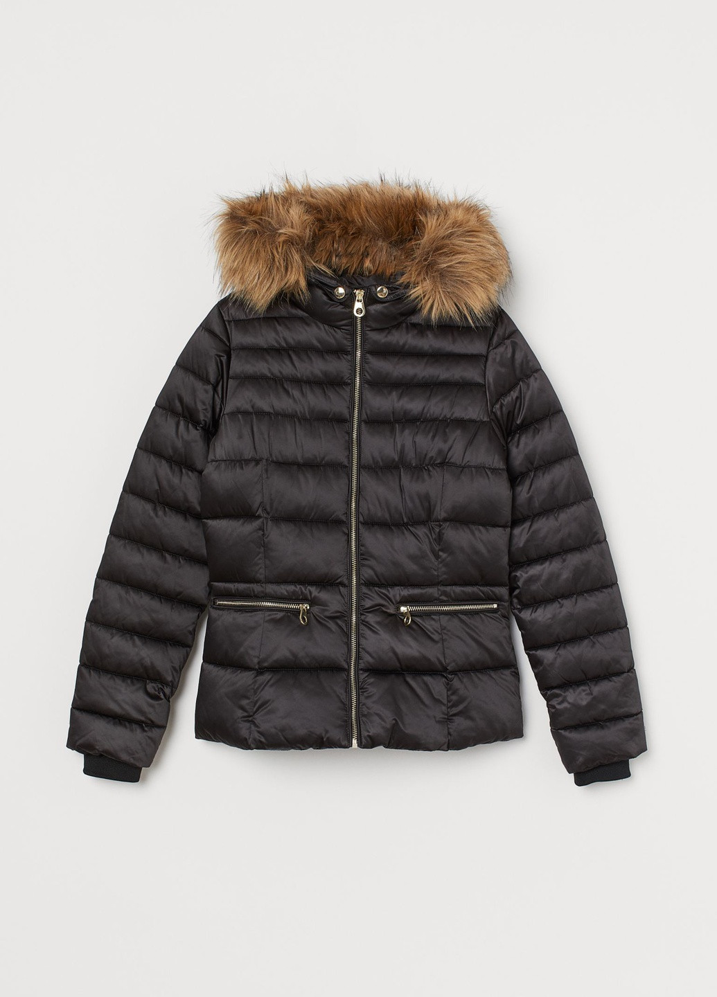 Чорна демісезонна куртка H&M