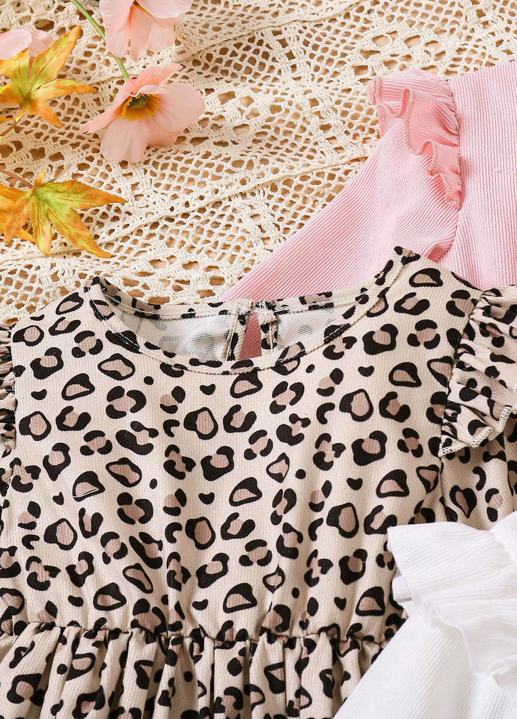 Комбинированное платье (3 шт.) SHEIN (342411778)