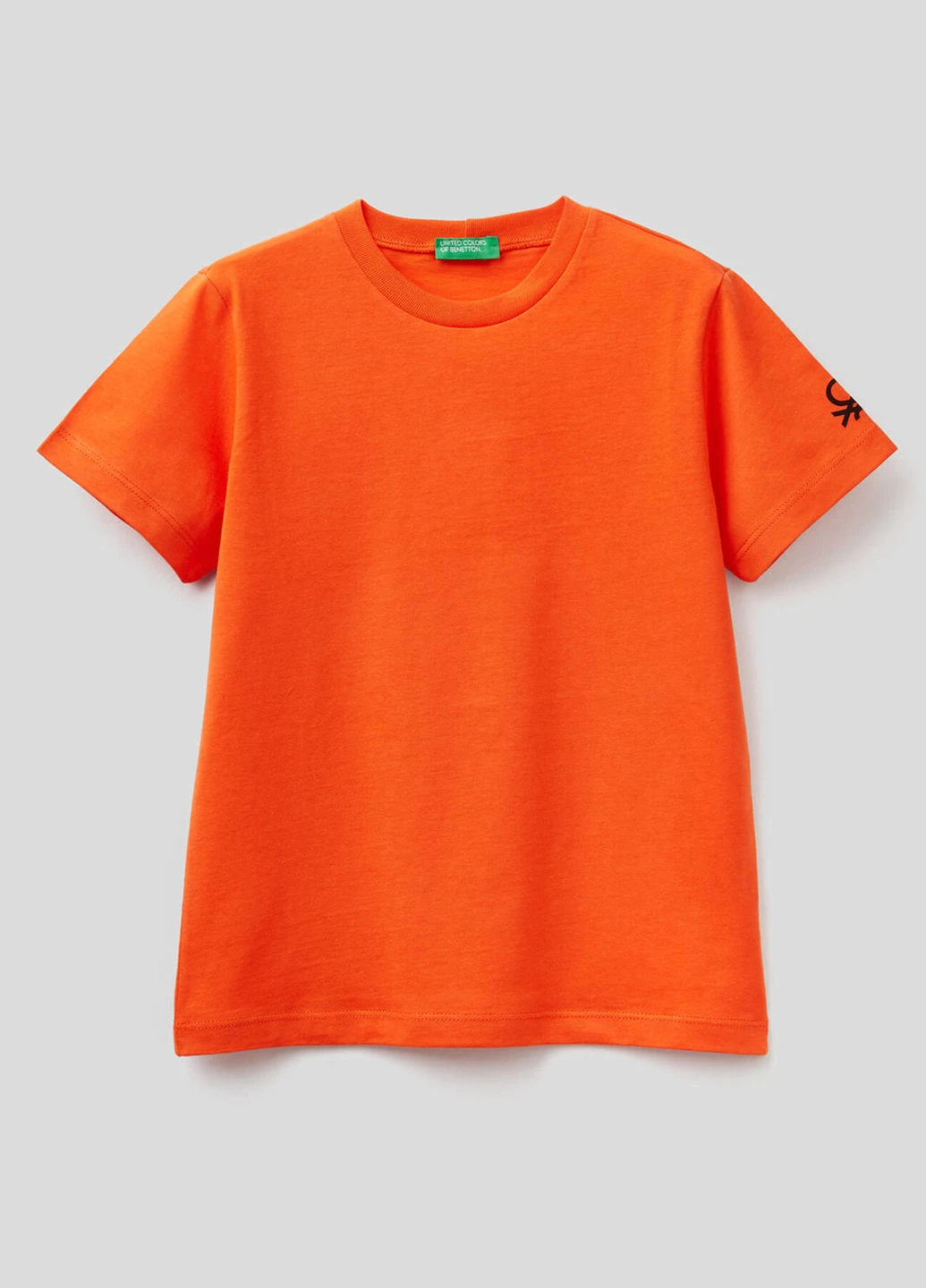 Помаранчева літня футболка United Colors of Benetton