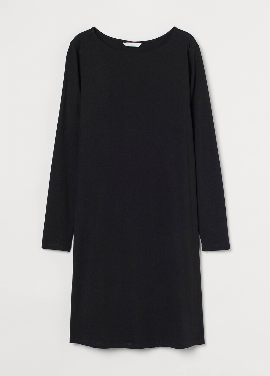 Черное кэжуал платье для беременных H&M однотонное