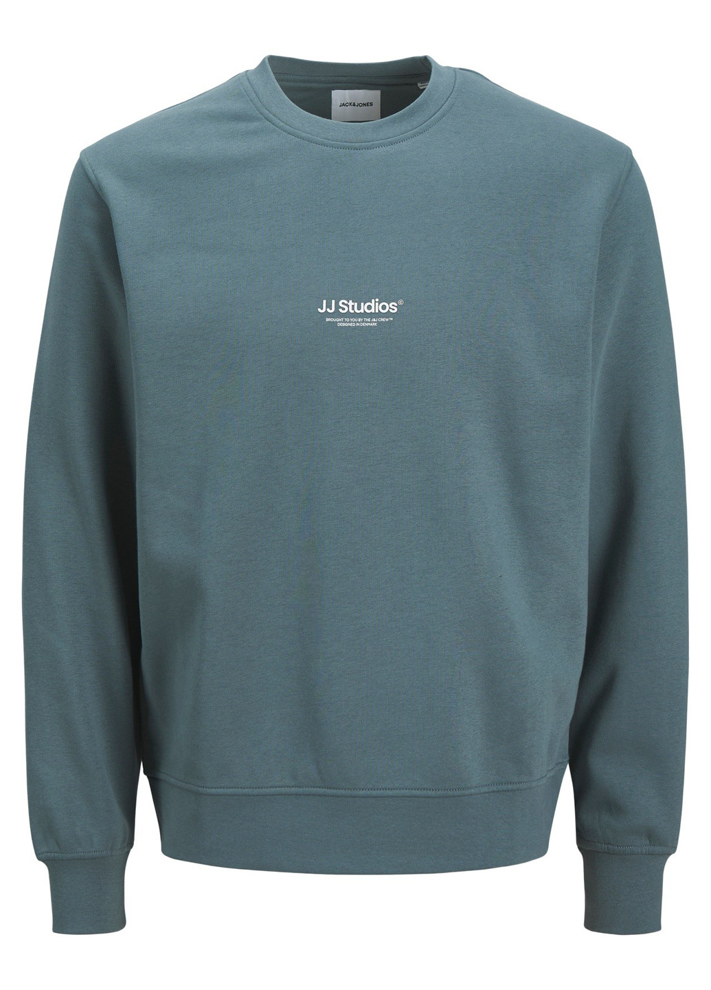 Морской волны свитшот Jack & Jones надпись без декора (352530760)