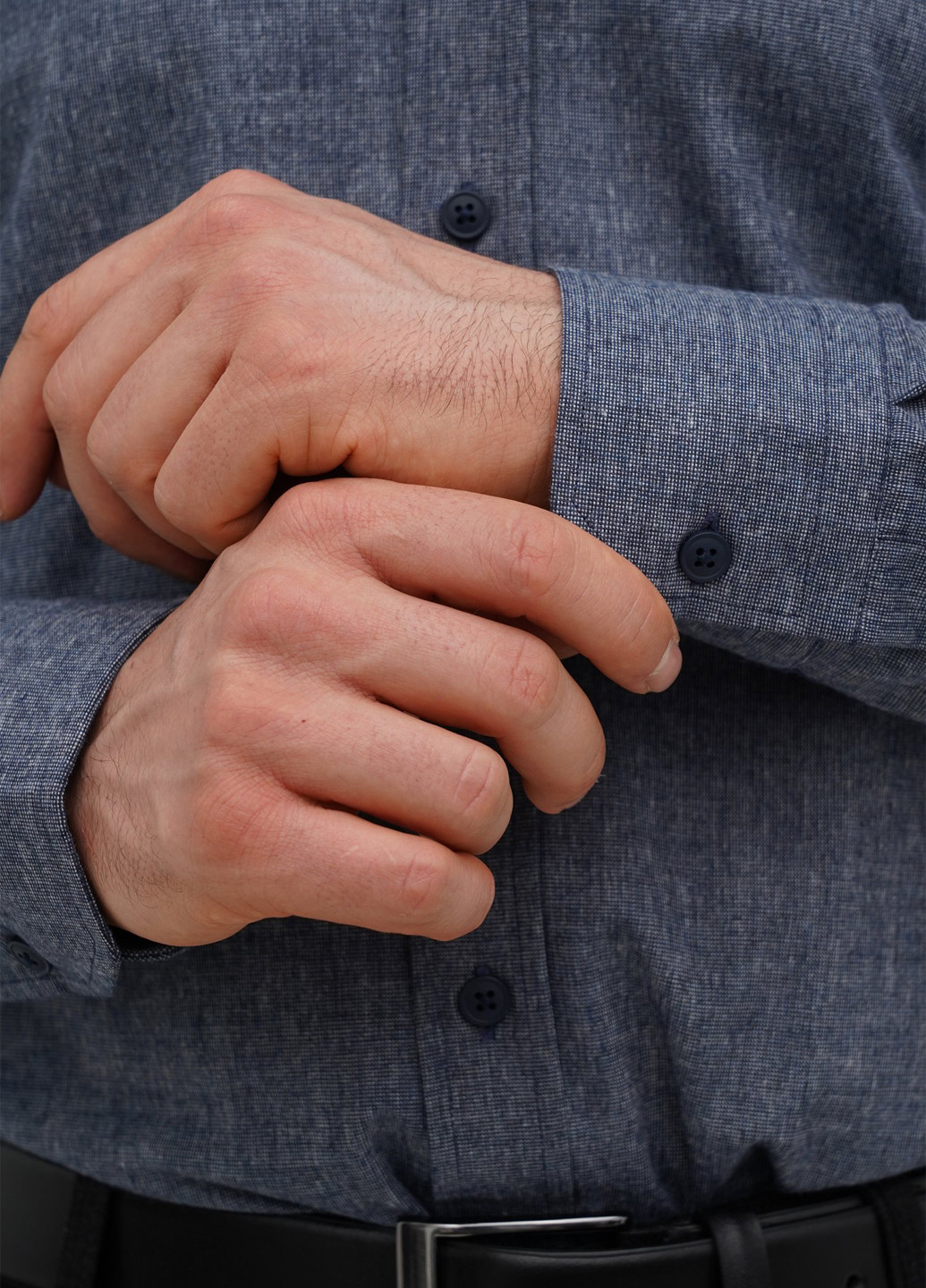 Серая кэжуал рубашка меланж Trend Collection