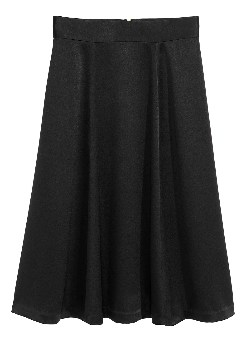 Черная кэжуал однотонная юбка H&M