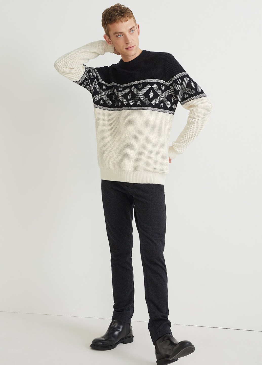 Черные кэжуал демисезонные прямые брюки C&A