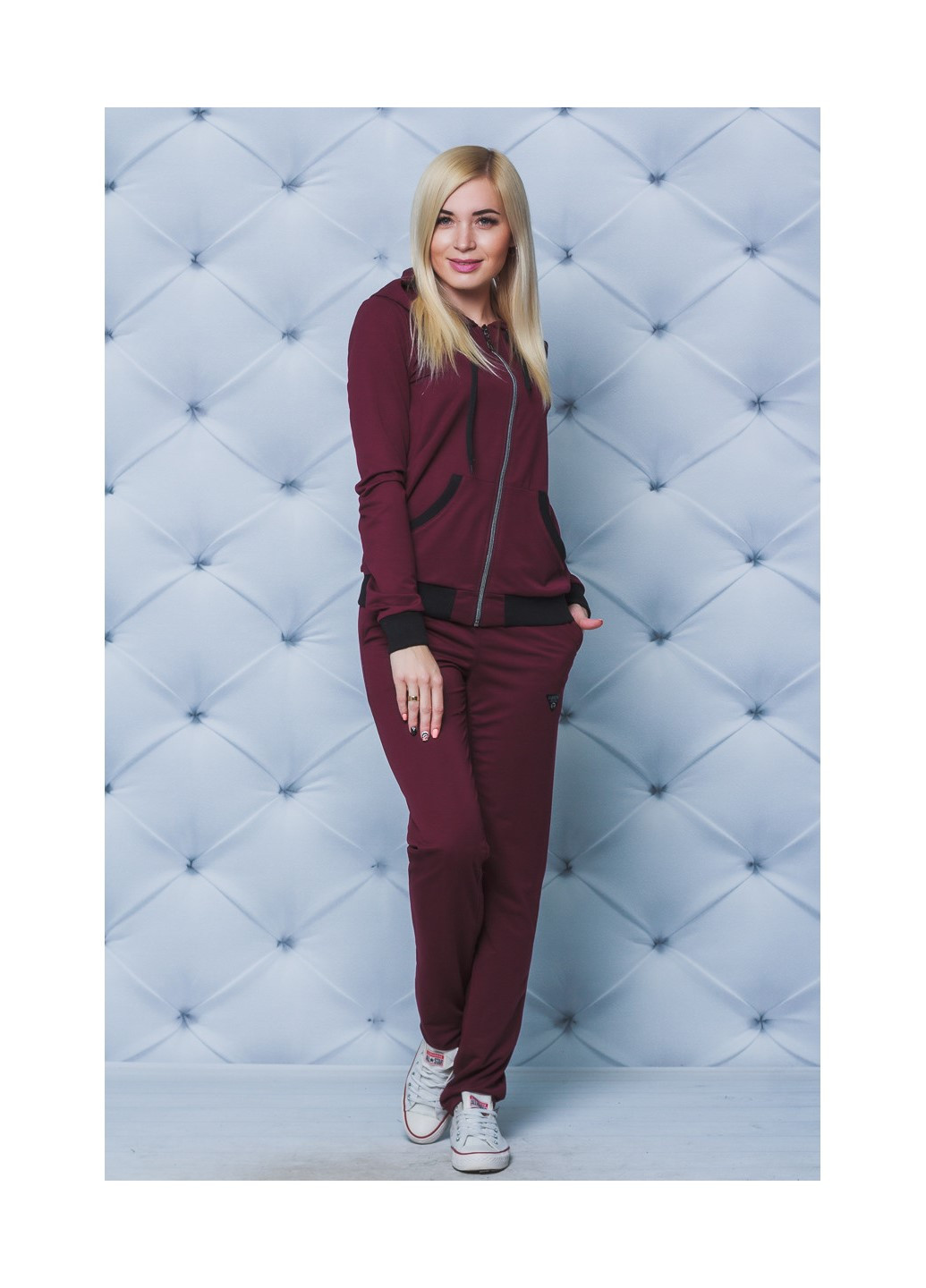 Спортивний костюм 01879 58 Бордовий Versal (223357233)