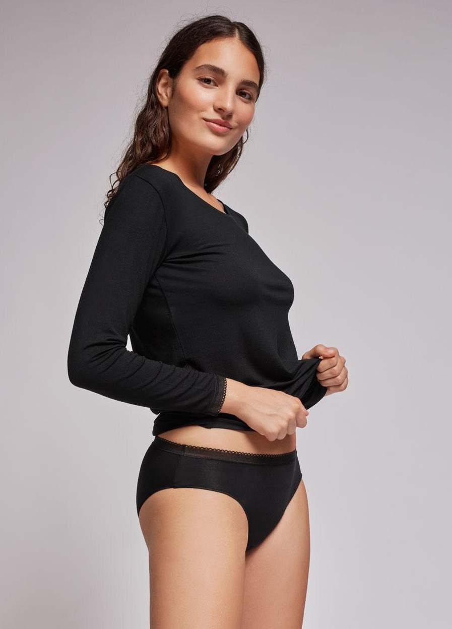 Труси жіночі міні-бікіні L чорний 208P1 Gisela (255764784)