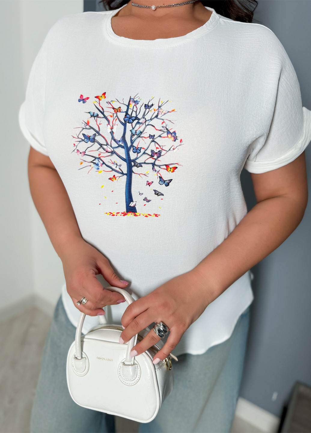 Кремова блуза Demma