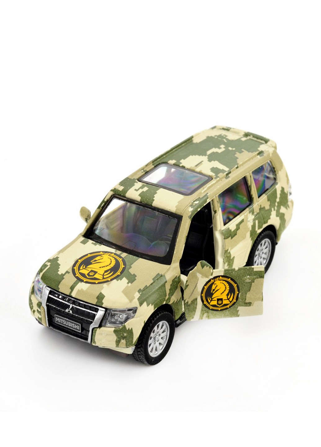 Автомодель MITSUBISHI PAJERO 4WD TURBO, 6,6х17,5х7 см TechnoDrive (285735778)