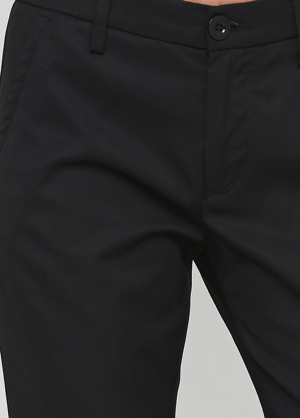 Черные кэжуал демисезонные классические брюки Nolita