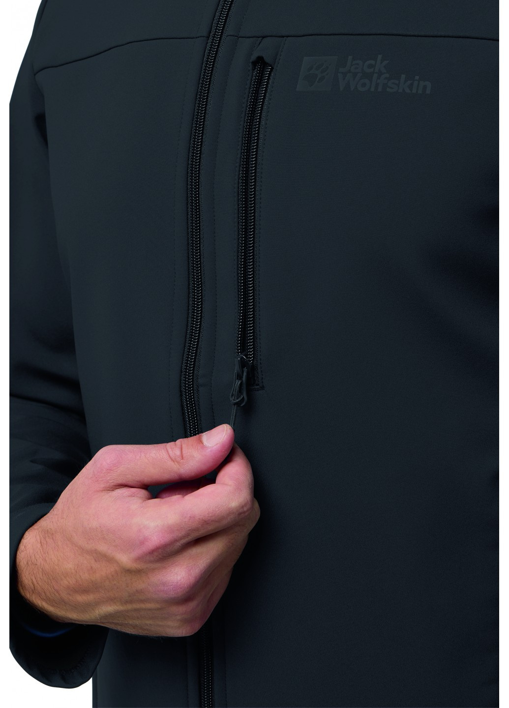 Черная демисезонная куртка Jack Wolfskin A62521_6000