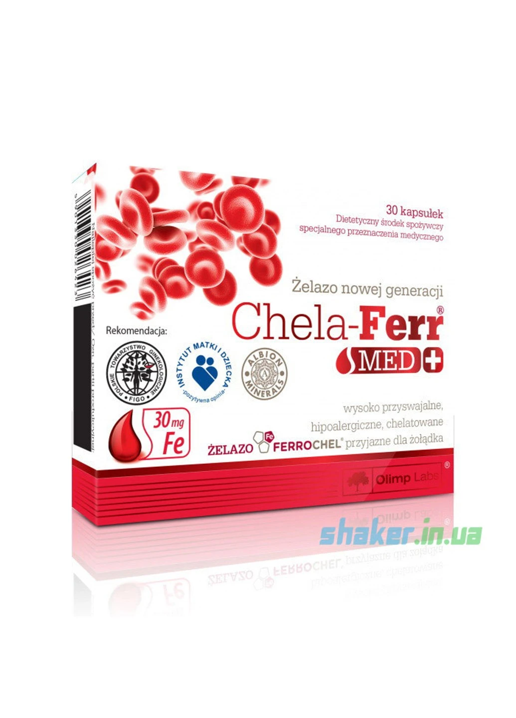 Хелатне Залізо Chela-Ferr Med + (30 капс) олімп Olimp (255408145)