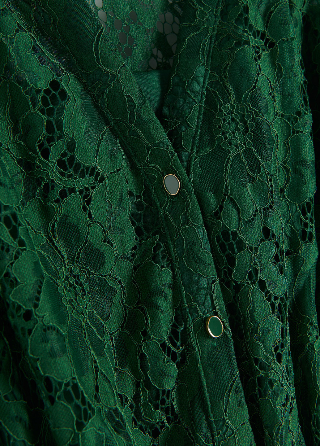 Зеленое коктейльное платье Reserved однотонное